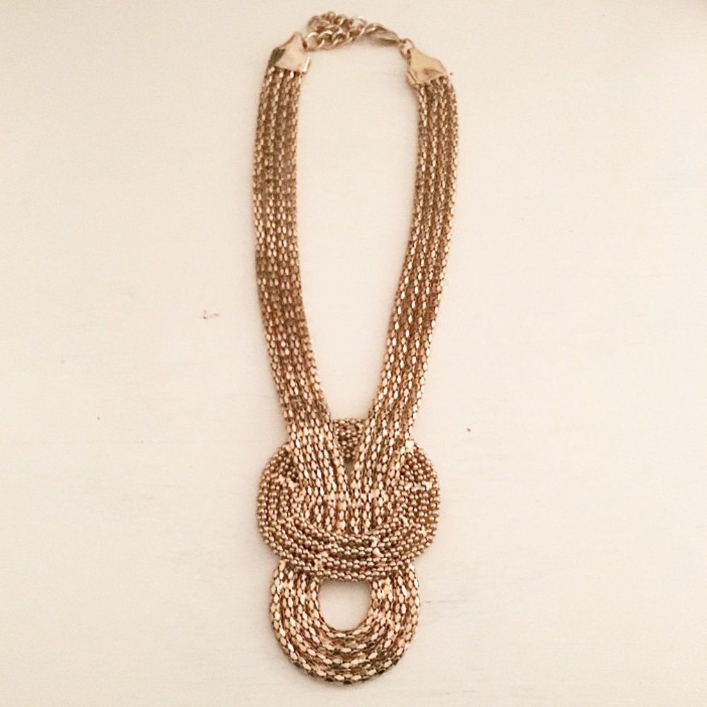 Gold Statement Necklace⭐️ - Picture 2 of 2